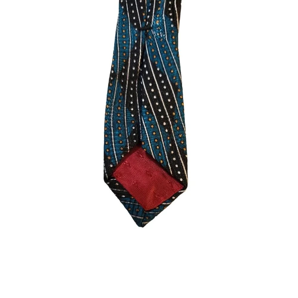 VINTAGE GRAPPA IMPORTED ITALIAN SILK‎ NECK TIE 100% Silk Geometric Multicolor